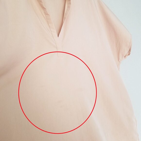 Eileen Fisher Mandarin Collar Top M Dune Tencel Blend Lightweight Lagenlook $198 - Picture 16 of 16